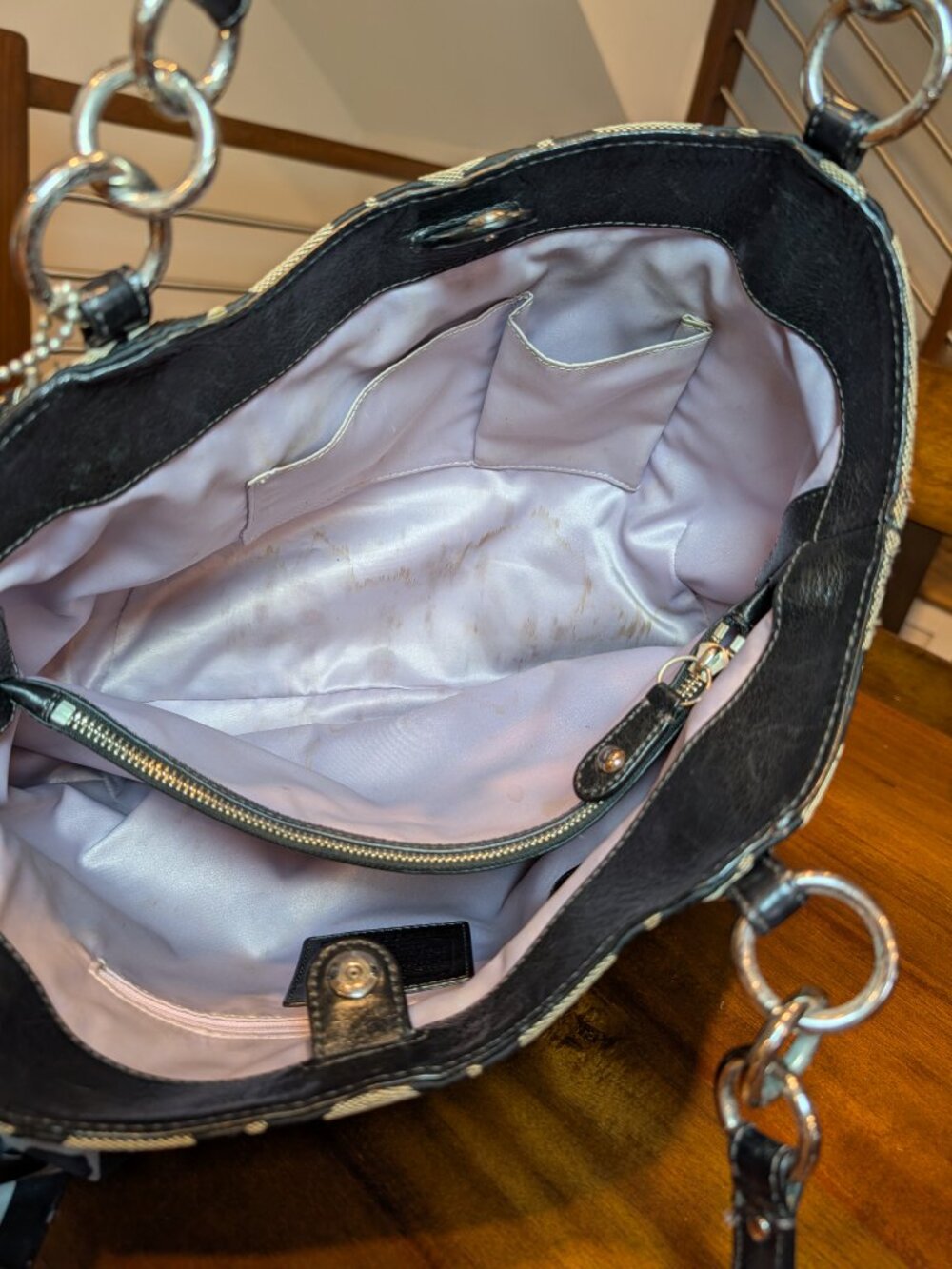 Coach Alexandra Op Art Bag with Silk Scarf - Picture 7 of 8